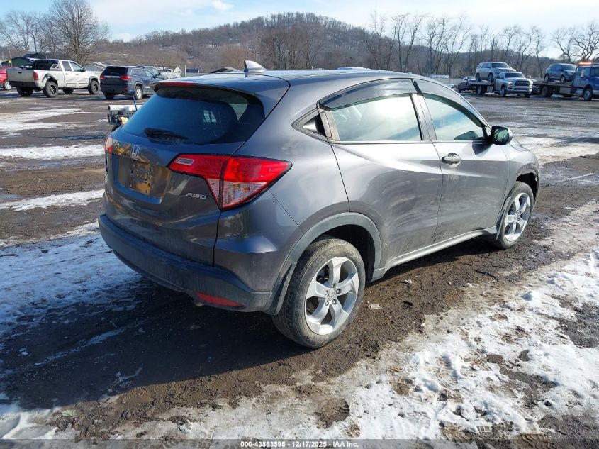 2016 Honda Hr-V Lx VIN: 3CZRU6H36GM706176 Lot: 43883595