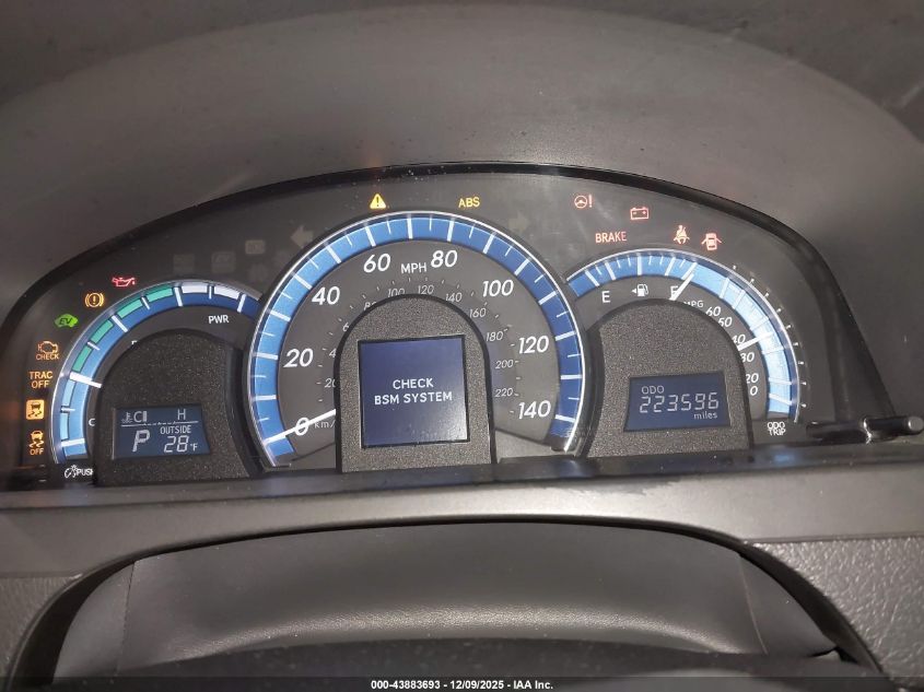 2012 Toyota Camry Hybrid Xle VIN: 4T1BD1FK3CU053862 Lot: 43883693