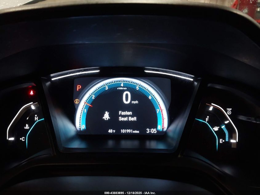 2020 Honda Civic Lx VIN: 19XFC2F65LE211599 Lot: 43883695