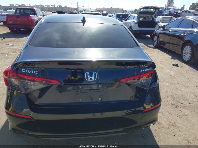 2022 Honda Civic Sport VIN: 2HGFE2F58N8572562 Lot: 43883799