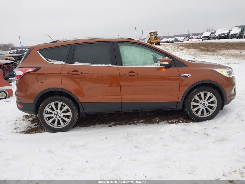 2017 Ford Escape Titanium VIN: 1FMCU0JD9HUE34243 Lot: 43883888
