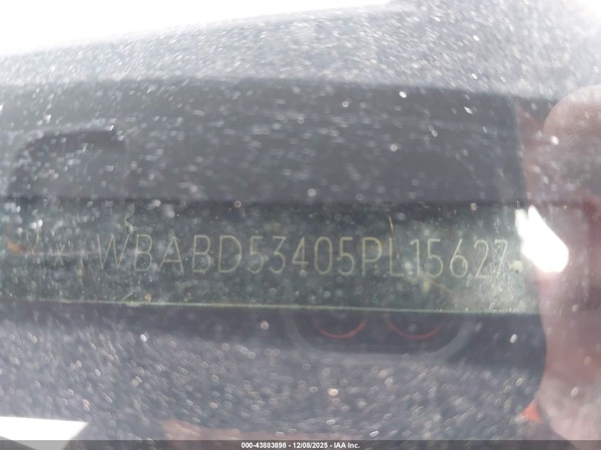 2005 BMW 330Ci VIN: WBABD53405PL15627 Lot: 43883898
