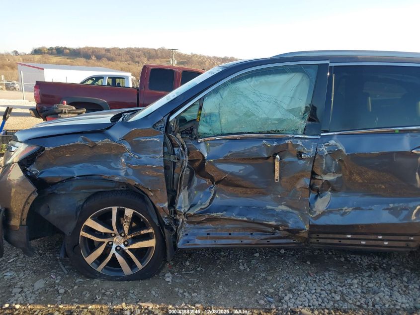 2017 Honda Pilot Elite VIN: 5FNYF6H04HB028681 Lot: 43883945