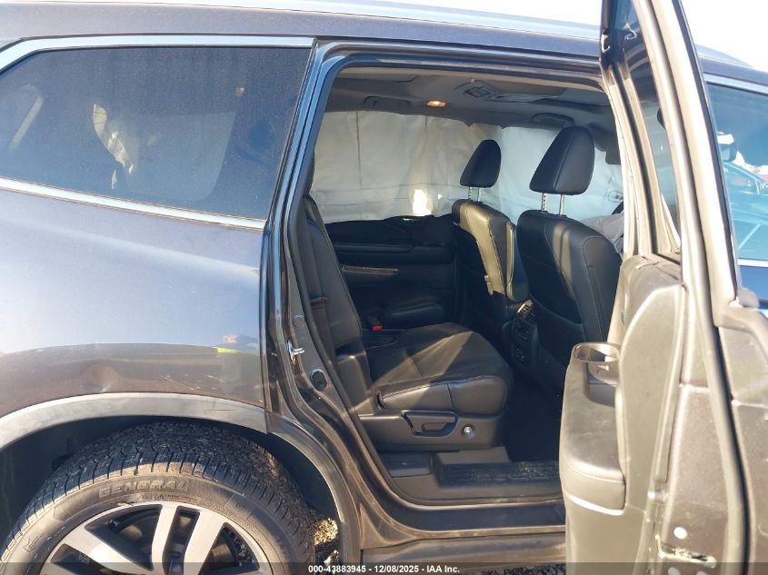 2017 Honda Pilot Elite VIN: 5FNYF6H04HB028681 Lot: 43883945