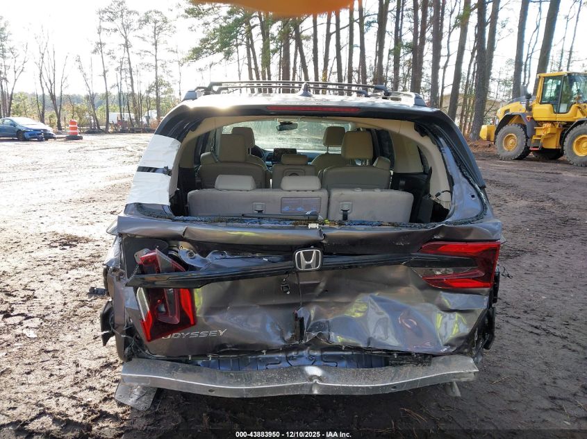 2025 Honda Odyssey Ex-L VIN: 5FNRL6H66SB025855 Lot: 43883950