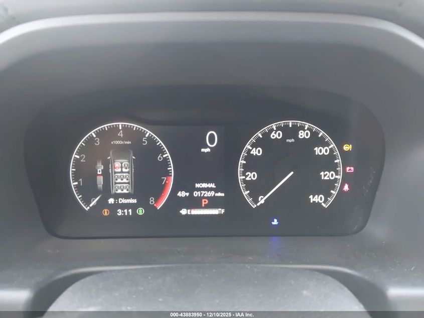 2025 Honda Odyssey Ex-L VIN: 5FNRL6H66SB025855 Lot: 43883950