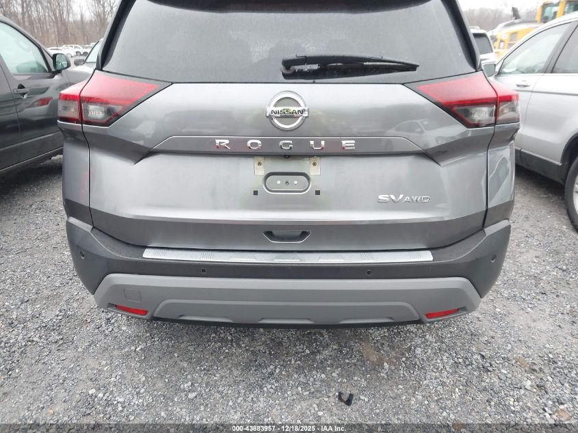 2021 Nissan Rogue Sv Intelligent Awd VIN: 5N1AT3BB3MC842813 Lot: 43883957
