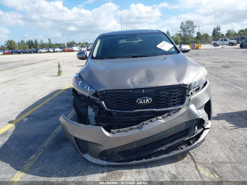 2019 Kia Sorento L/Lx VIN: 5XYPG4A39KG549946 Lot: 43883960