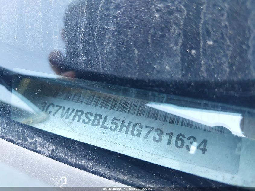 2017 Ram 3500 Chassis Tradesman/Slt VIN: 3C7WRSBL5HG731634 Lot: 43883964