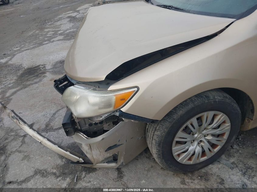 2012 Toyota Camry Le VIN: 4T1BF1FK2CU078343 Lot: 43883967