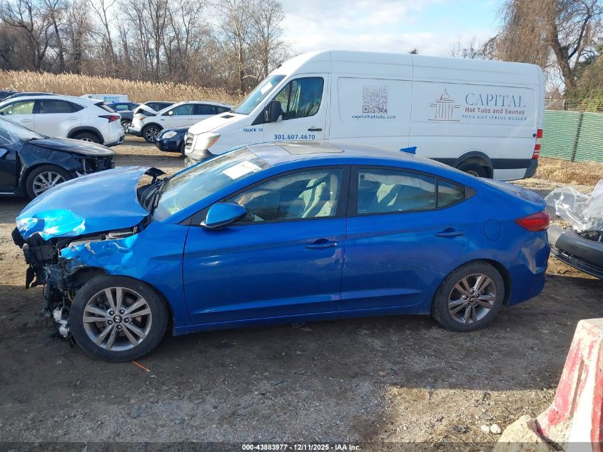 2018 Hyundai Elantra Value Edition VIN: KMHD84LF7JU472994 Lot: 43883977