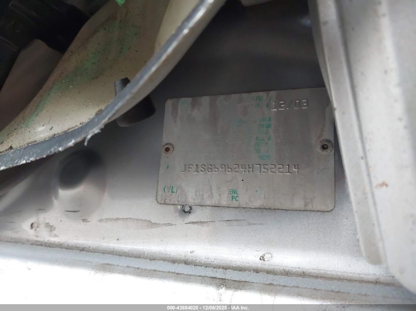 2004 Subaru Forester 2.5Xt VIN: JF1SG69624H752214 Lot: 43884020