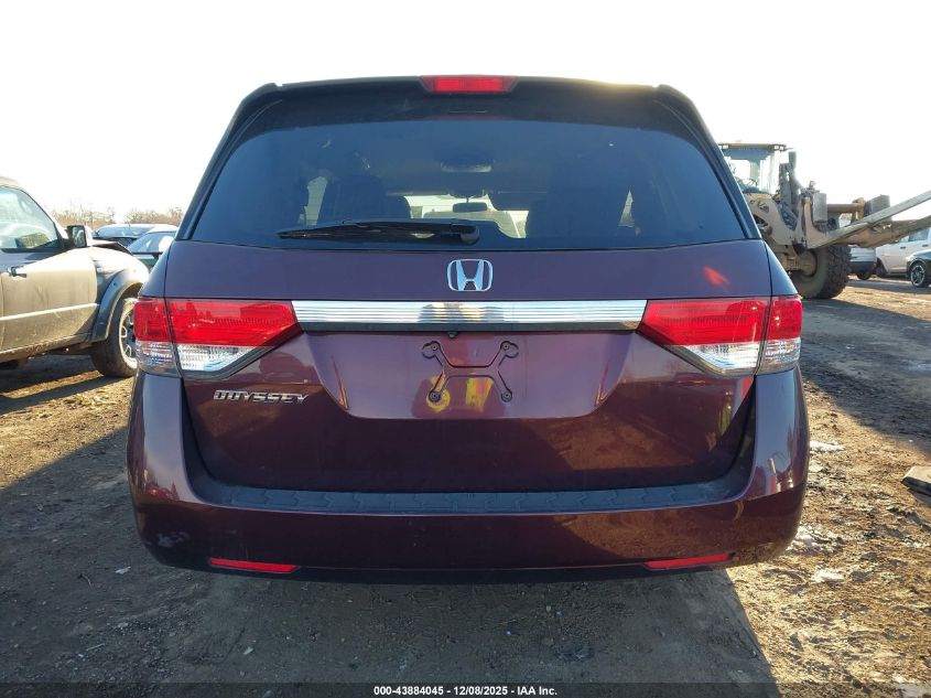 2014 Honda Odyssey Ex VIN: 5FNRL5H48EB078294 Lot: 43884045