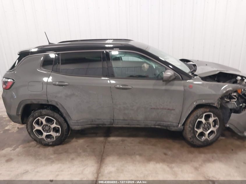 2022 Jeep Compass Trailhawk 4X4 VIN: 3C4NJDDBXNT101367 Lot: 43884083