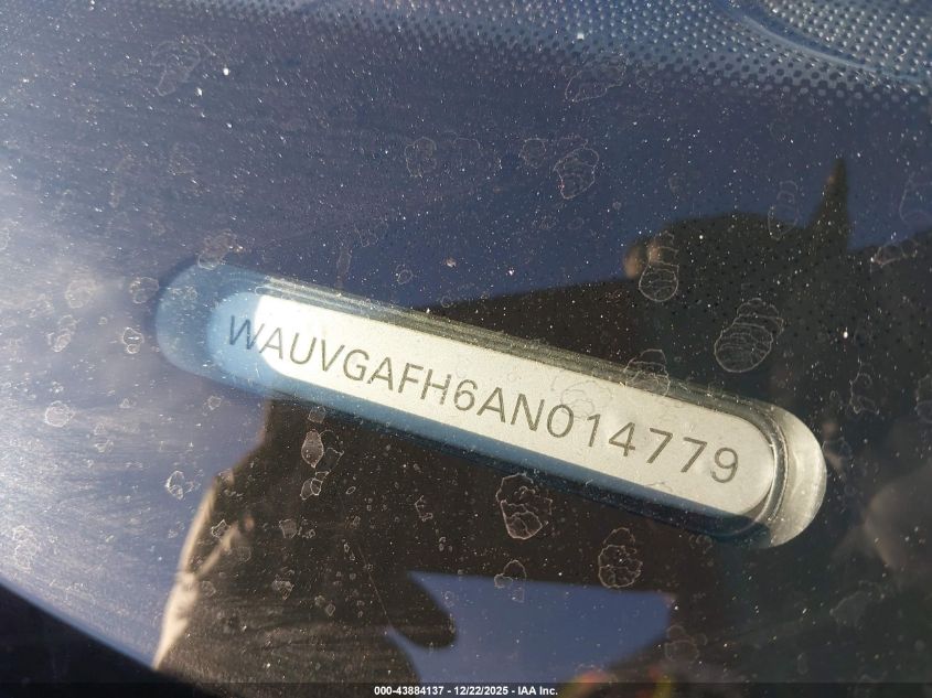 2010 Audi S5 3.0 Premium Plus VIN: WAUVGAFH6AN014779 Lot: 43884137