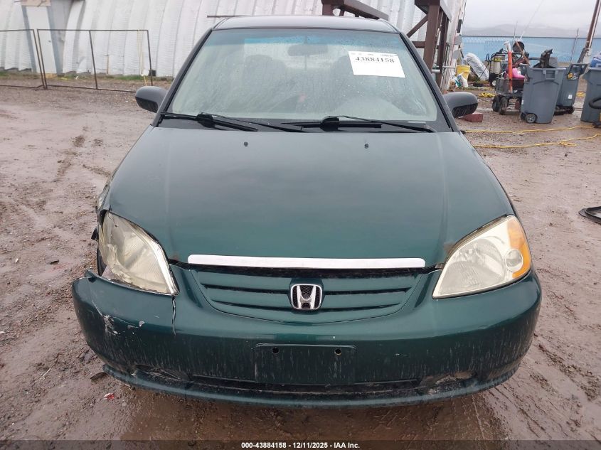2002 Honda Civic Lx VIN: 1HGES16592L048088 Lot: 43884158