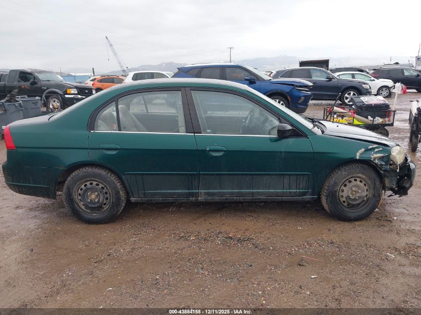 2002 Honda Civic Lx VIN: 1HGES16592L048088 Lot: 43884158