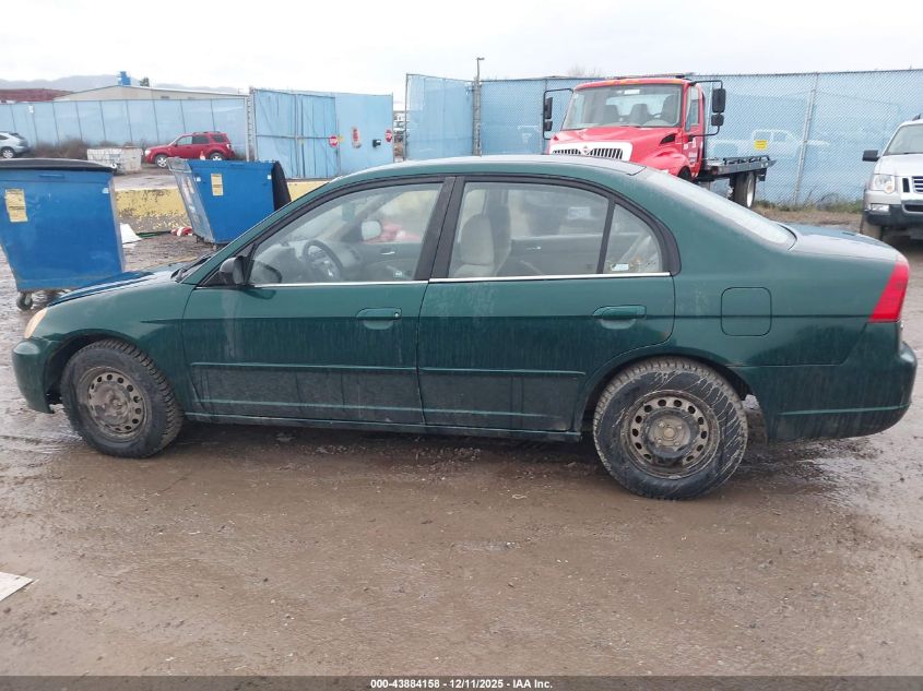 2002 Honda Civic Lx VIN: 1HGES16592L048088 Lot: 43884158