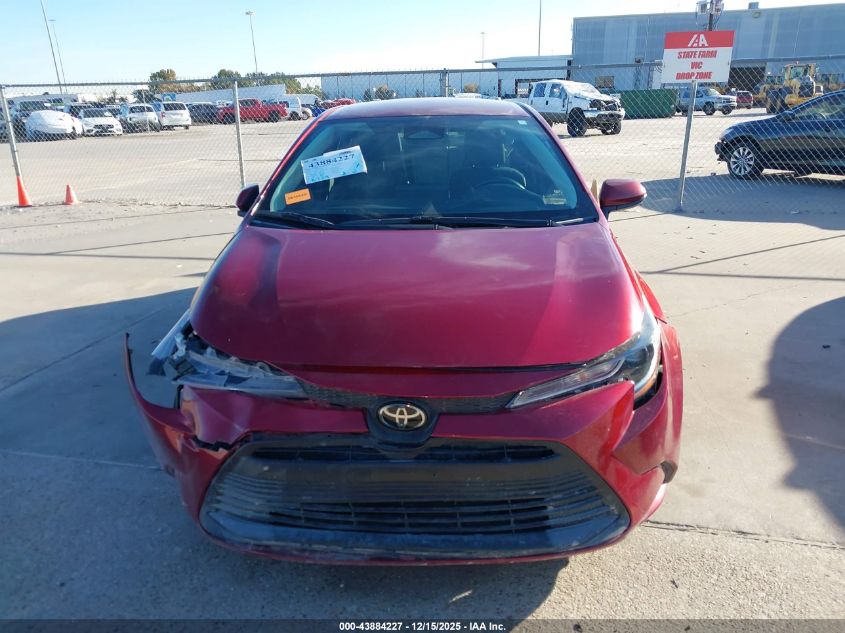 2025 Toyota Corolla Le VIN: 5YFB4MDEXSP352120 Lot: 43884227