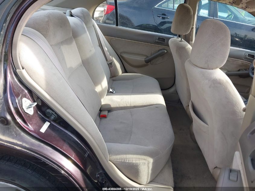 2001 Honda Civic Ex VIN: 2HGES26791H591511 Lot: 43884385