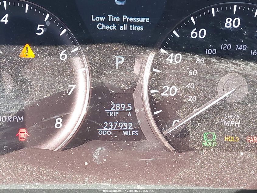 2008 Lexus Ls 460 VIN: JTHBL46F385075517 Lot: 43884399