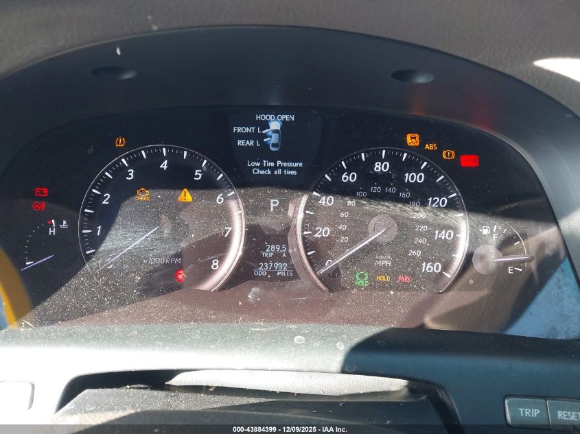 2008 Lexus Ls 460 VIN: JTHBL46F385075517 Lot: 43884399