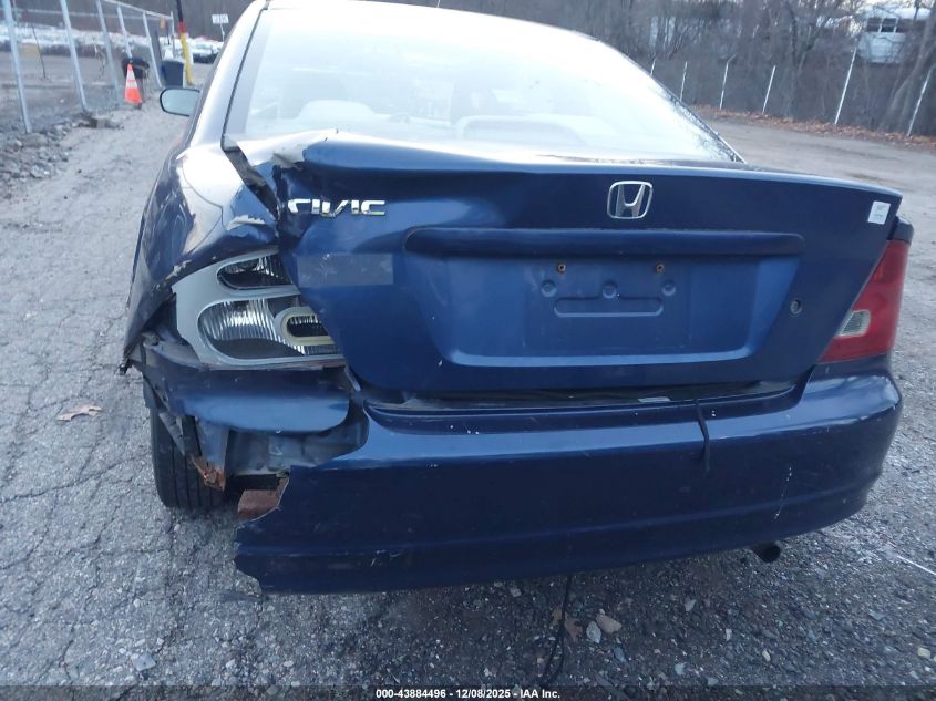 2002 Honda Civic Ex VIN: 1HGEM22942L053658 Lot: 43884496