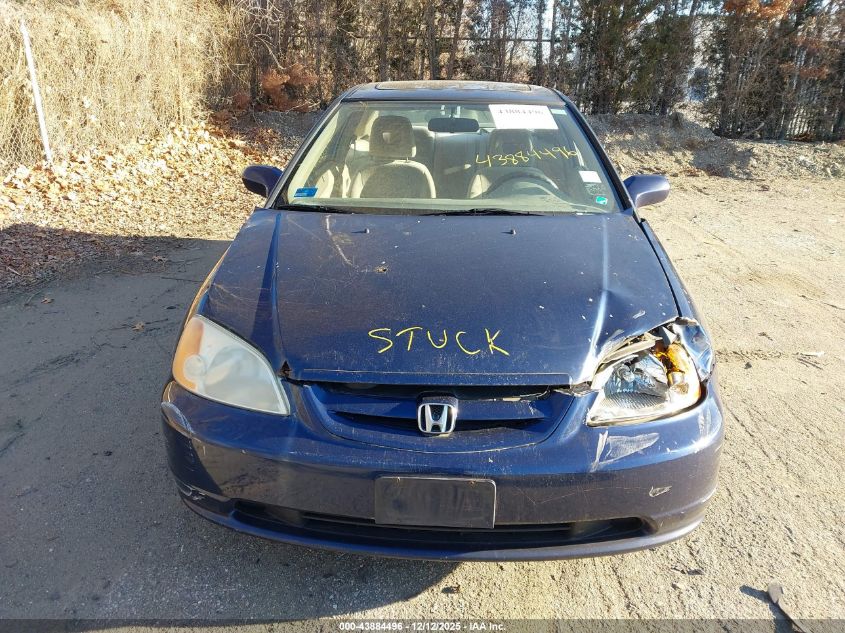 2002 Honda Civic Ex VIN: 1HGEM22942L053658 Lot: 43884496