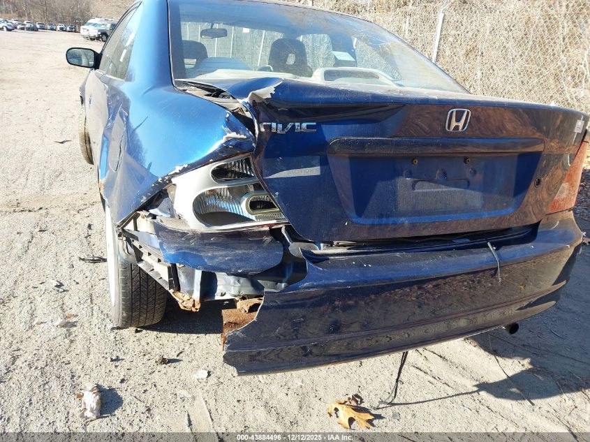 2002 Honda Civic Ex VIN: 1HGEM22942L053658 Lot: 43884496