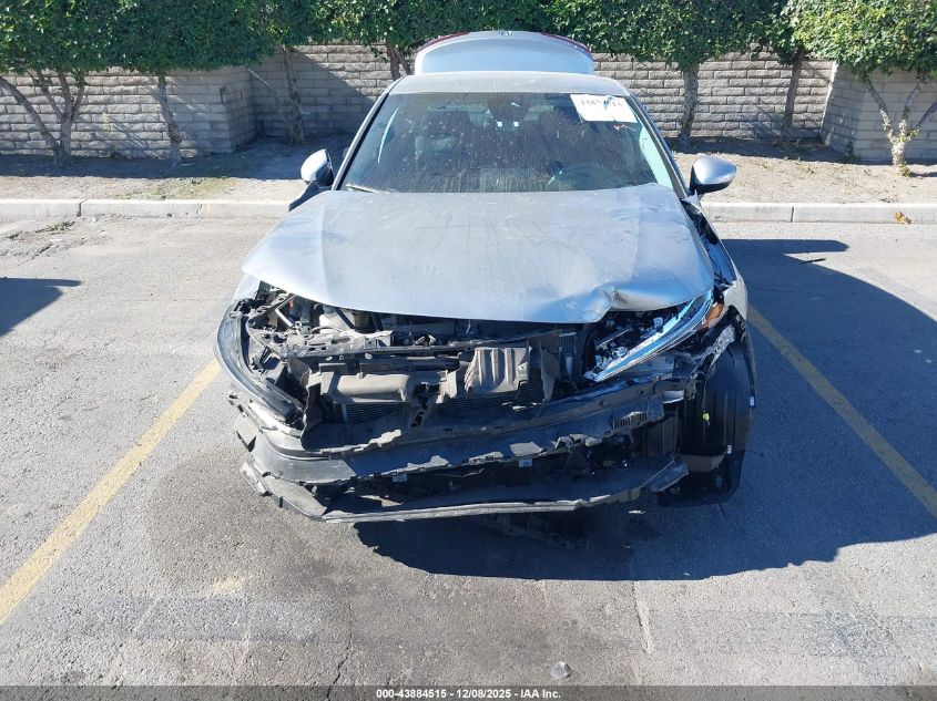 2025 Honda Civic Lx VIN: 2HGFE2F29SH520424 Lot: 43884515