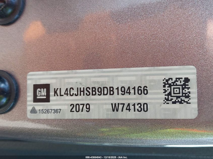 2013 Buick Encore Premium VIN: KL4CJHSB9DB194166 Lot: 43884543