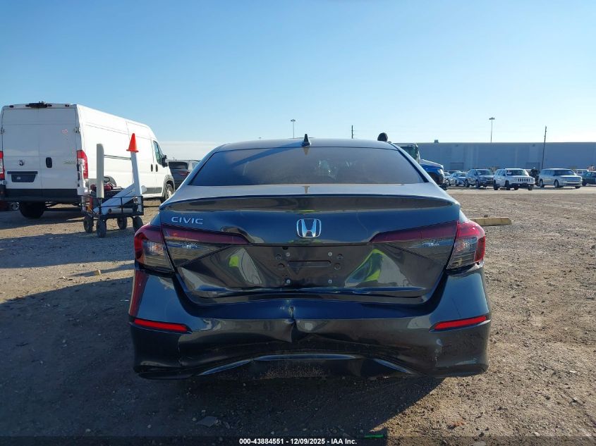2025 Honda Civic Lx VIN: 2HGFE2F24SH596195 Lot: 43884551