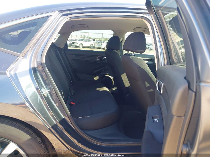 2025 Honda Civic Lx VIN: 2HGFE2F24SH596195 Lot: 43884551