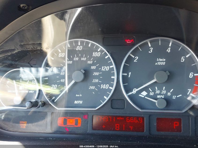 2001 BMW 330Ci VIN: WBABS53491JU88551 Lot: 43884656