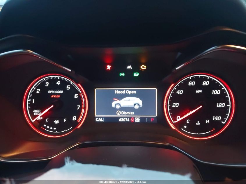 2022 Chevrolet Trailblazer Awd Rs VIN: KL79MUSL8NB077752 Lot: 43884670