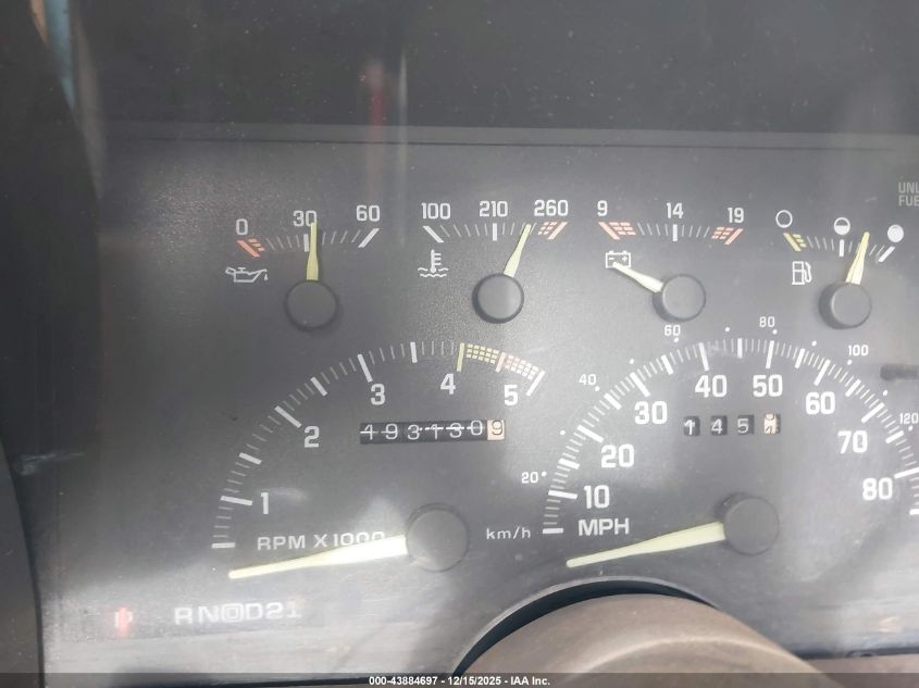 1993 Chevrolet Gmt-400 K2500 VIN: 1GCGK24N4PE113604 Lot: 43884697