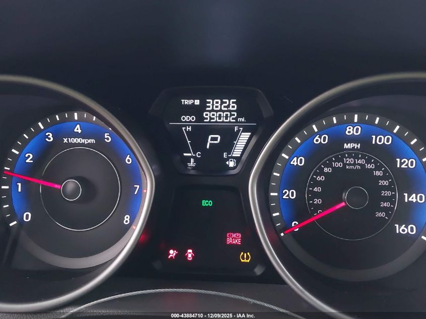 2013 Hyundai Elantra Gls VIN: KMHDH4AEXDU946791 Lot: 43884710