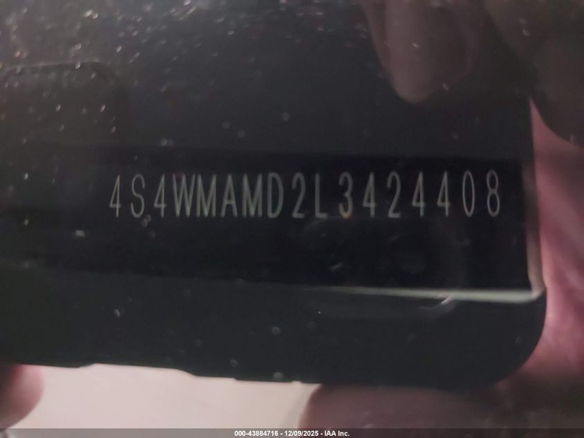2020 Subaru Ascent Limited VIN: 4S4WMAMD2L3424408 Lot: 43884716