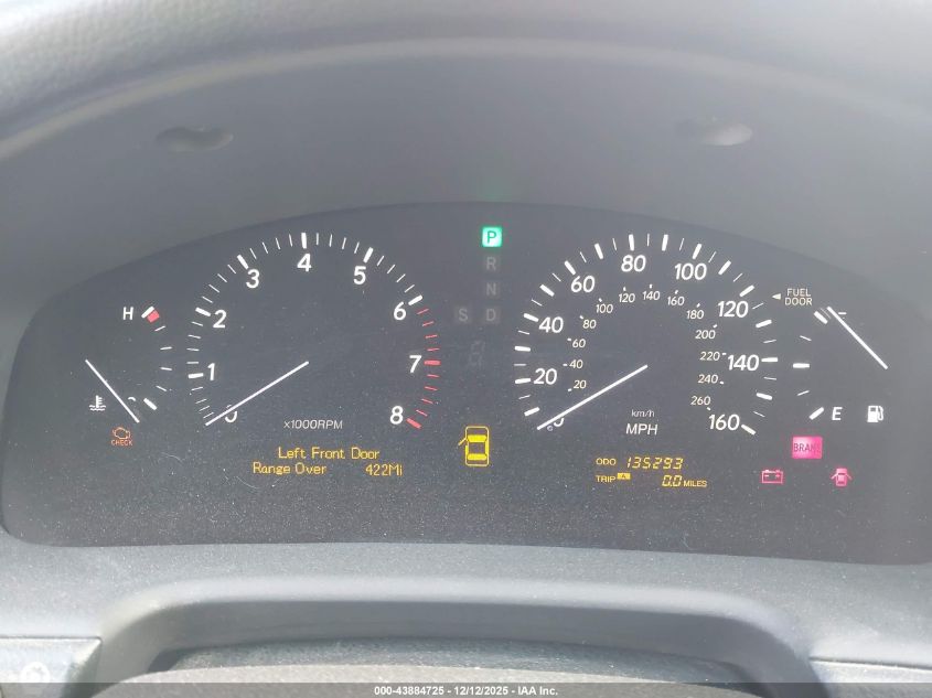 2005 Lexus Ls 430 VIN: JTHBN36F750176315 Lot: 43884725