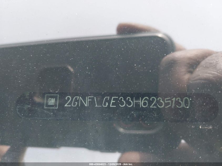 2017 Chevrolet Equinox Premier VIN: 2GNFLGE33H6235130 Lot: 43884823