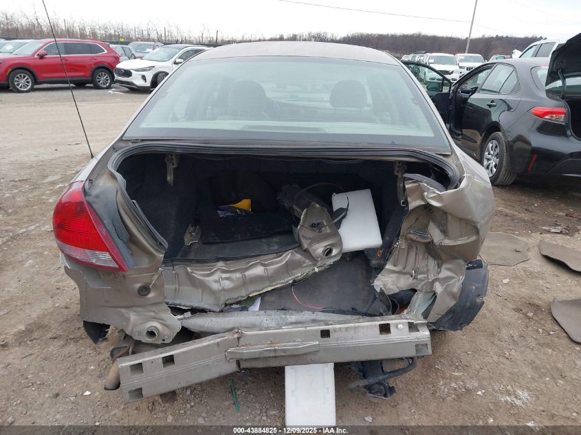 2006 Ford Taurus Se VIN: 1FAFP53U16A163167 Lot: 43884825