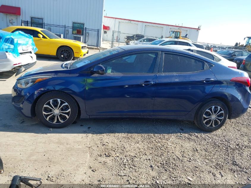 2016 Hyundai Elantra Se VIN: 5NPDH4AE7GH701823 Lot: 43884891