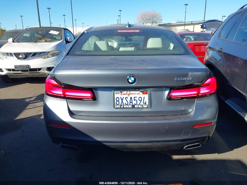2022 BMW 530 I VIN: WBA53BH05NWX39606 Lot: 43884890