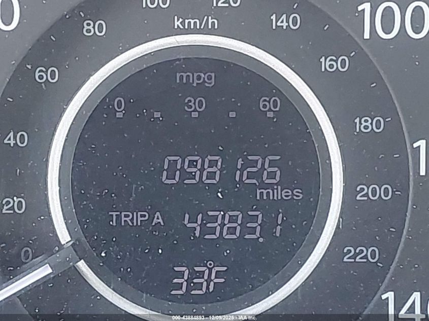 2013 Honda Cr-V Lx VIN: 5J6RM3H32DL011947 Lot: 43884893