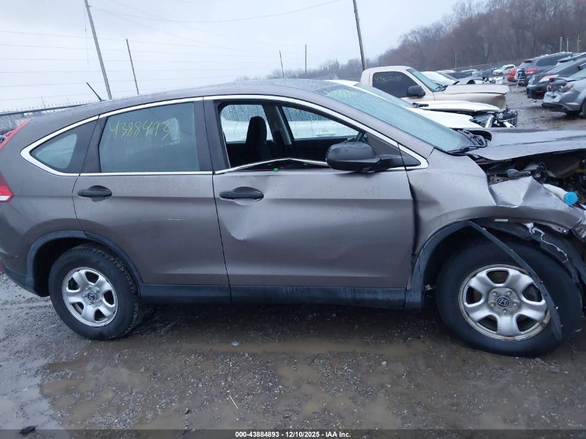 2013 Honda Cr-V Lx VIN: 5J6RM3H32DL011947 Lot: 43884893