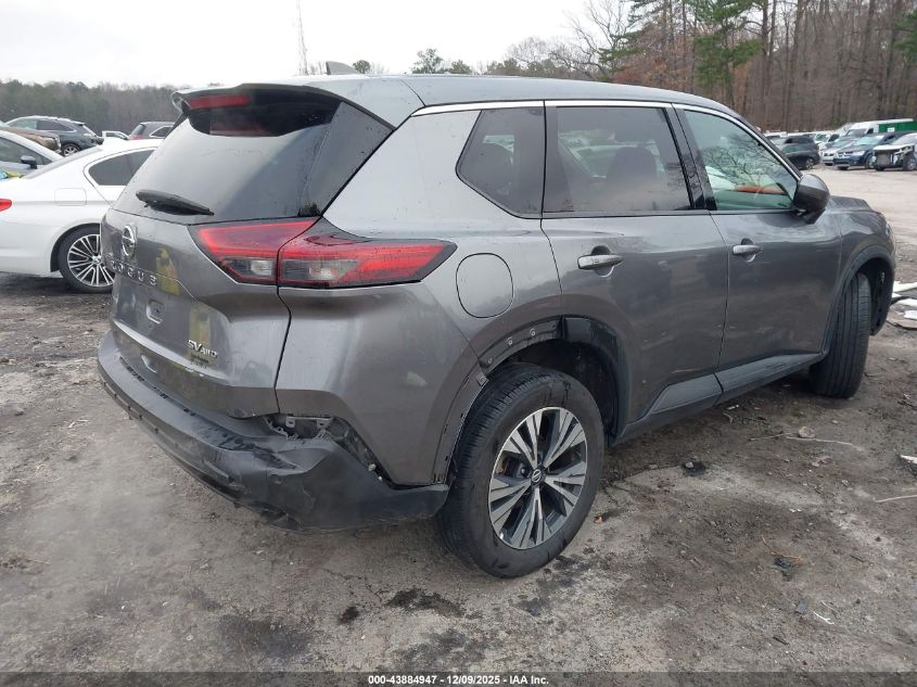 2021 Nissan Rogue Sv Intelligent Awd VIN: 5N1AT3BB7MC767825 Lot: 43884947