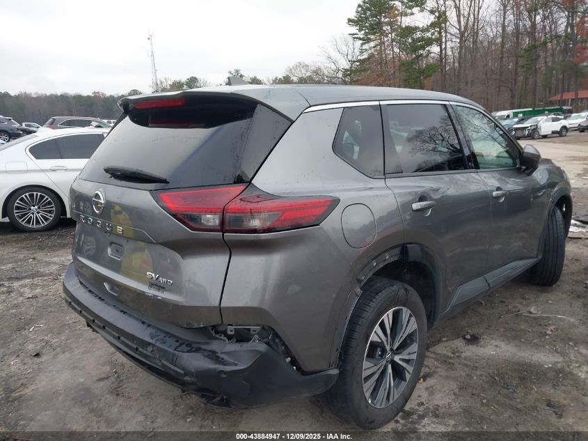 2021 Nissan Rogue Sv Intelligent Awd VIN: 5N1AT3BB7MC767825 Lot: 43884947