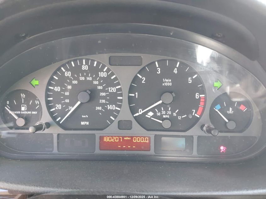 2001 BMW 325I VIN: WBAAN37481NJ10764 Lot: 43884981