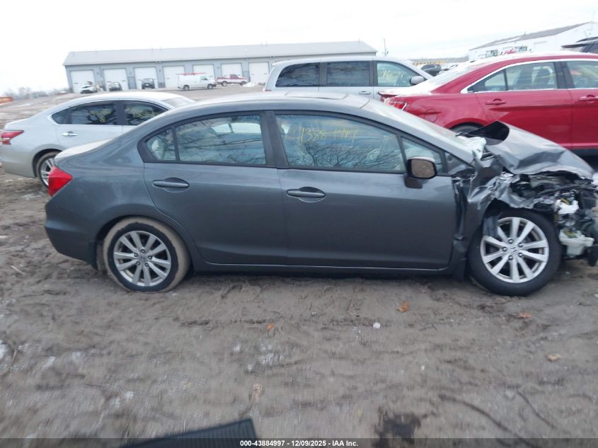 2012 Honda Civic Ex VIN: 19XFB2F80CE088024 Lot: 43884997