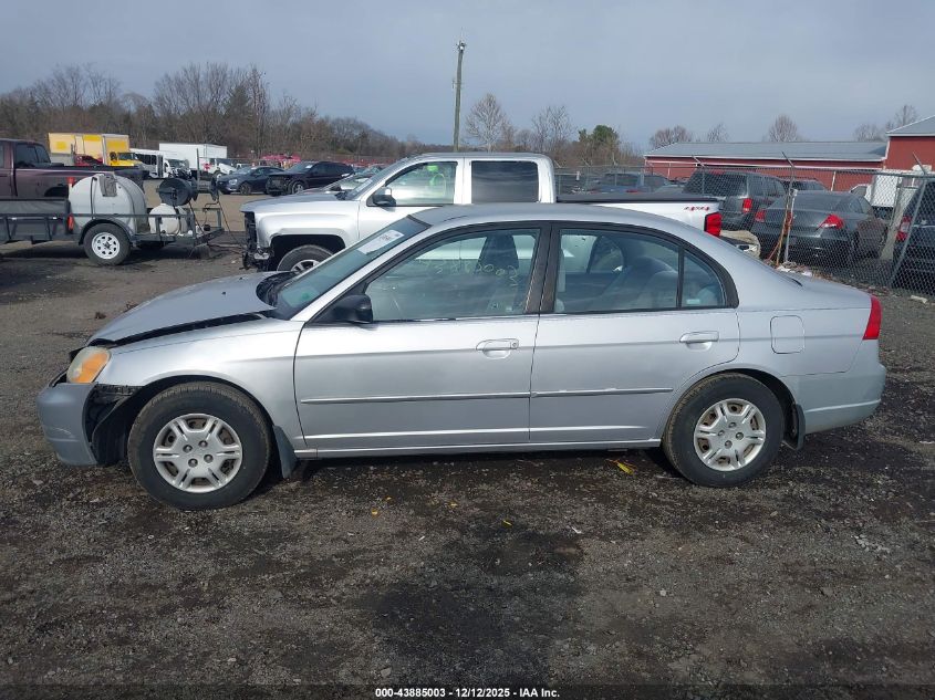 2002 Honda Civic Lx VIN: 1HGES16532L073424 Lot: 43885003